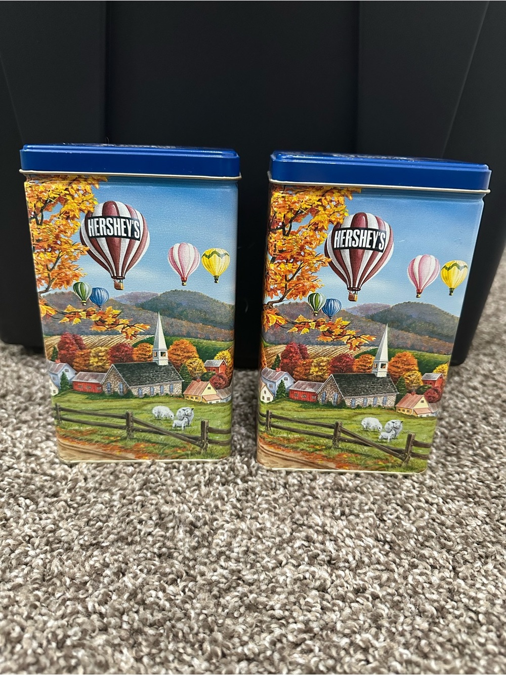 Set of 2 Vintage Hershey tins